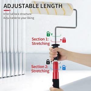 <span class=keywords><strong>Rouleau</strong></span> à <span class=keywords><strong>peinture</strong></span> professionnel en gros avec manche <span class=keywords><strong>télescopique</strong></span> en acier inoxydable - Outil de <span class=keywords><strong>peinture</strong></span> en polyester pour la maison - Product Image 3