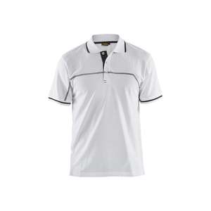 BLAKLADER-Polo 338910501098S Blanco/Gris oscuro-EAN 7330509662656 CAMISETAS Y POLOS DE TRABAJO - Product Image 1