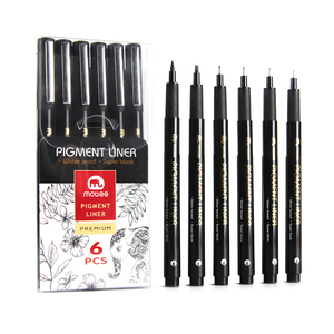 Mobee P-621A6 hochwertiges Fineliner-Markierung sset Fabrik großhandel mit feinem Punkt marker auf Wasserbasis für Künstler - Product Image 4