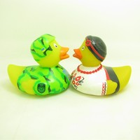 Jouets en PVC jaune pour enfants, en forme de canard, à presser et qui font du bruit, design OEM professionnel, meilleur prix, vente en gros