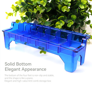 8/10 PIÈCES Guides de coupe professionnels universels transparents en plastique pour tondeuse à cheveux, de rechange, avec rangement - Product Image 6