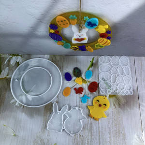 แม่พิมพ์ซิลิโคนเรซิ่นทำมือ Kingnoo รูปทรงไม่สม่ำเสมอ 1 ชิ้น สำหรับงาน DIY สไตล์ Ins ของตกแต่ง เครื่องมือทำเค้ก มีสินค้าในสต็อกที่เหอเป่ย - Product Image 1