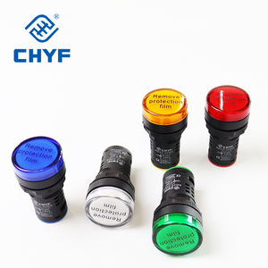 CHYF AD22 Serie 22mm <span class=keywords><strong>LED</strong></span> Kunststoff Kontroll leuchte <span class=keywords><strong>LED</strong></span> 12V 24V 110V 220V 380V Kontroll leuchte Signal anzeige - Product Image 6