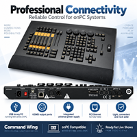 Contrôleur d'éclairage de scène Command Wing MA2 avec 6 ports de sortie DMX, interface USB/DMX512, écran pour spectacles sur scène