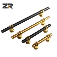 Poignées de meuble ZERUN en T de 2 pouces, à trou unique, pour commodes, armoires et tiroirs, finition argentée en zinc, pour cuisine, salon et chambre