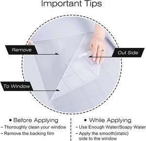 01TMS Film auto-adhésif flou en PVC de qualité supérieure pour la maison et le bureau Films de confidentialité décoratifs givrés pour porte vitrée - Product Image 2