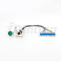Câble optique extérieur étanche fabriqué en Chine, connecteur mâle LC vers IDC MPO, 12 ou 24 cœurs, jumper de fibre optique CPRI