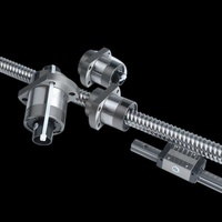 Conjunto de Tornillo de Bolas SCIR02005T4 de 20 mm con Tuerca de Bolas, Material S55C, Precisión C7/C5, Buen Precio