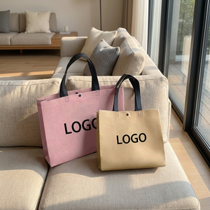 Borsa Shopping Pieghevole in Tessuto Non Tessuto Leggera Personalizzabile <span class=keywords><strong>per</strong></span> Negozi di Abbigliamento, Confezione Regalo, Borsa a Spalla, Vendita all'Ingrosso - Product Image 1