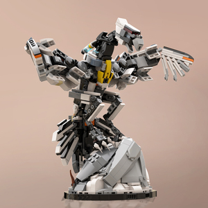 Funbuild juegos máquina ladrillos juguetes <span class=keywords><strong>Horizon</strong></span> Stormbird con soporte modelo bloques de construcción Robot juguete Mech bloque ladrillos juguete - Product Image 3