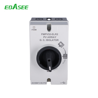Isolateur CC 4P 1000V/1200VCC 32A 63A pour déconnexion de chaîne solaire photovoltaïque, mise hors tension sécurisée pour maintenance |   IEC 60947 IP65 CE |   OEM disponible