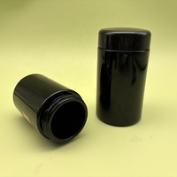 Pot en verre noir Mirone UV de 100 ml 7 g pour fleurs
