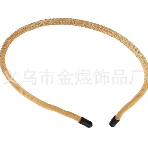 แถบคาดศีรษะโลหะสีทึบรูปคลื่น HB0021สวมใส่ได้ทุกวัน - Product Image 1