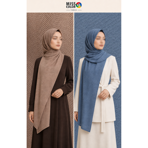 Pañuelo de Cabeza para Mujer Miss Color, Liso, Teñido, Tipo Dobby, Poliéster Premium, Chifón, Suave al Tacto, Ligero, Transpirable, 70x190, para Todas las Temporadas - Product Image 6