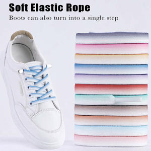 WEGOODZF, zapatos deportivos informales <span class=keywords><strong>de</strong></span> alta calidad, elásticos degradados sin Lazo, cordones elásticos <span class=keywords><strong>de</strong></span> poliéster perezosos para zapatos con par <span class=keywords><strong>de</strong></span> hebillas <span class=keywords><strong>de</strong></span> Metal - Product Image 2