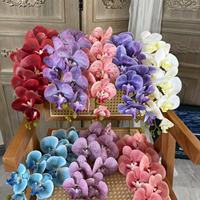 Nouvelle Décoration Florale Artificielle Réaliste en Soie Souple, Phalaenopsis Élégante pour Bureau, Réception, Mariage et Table