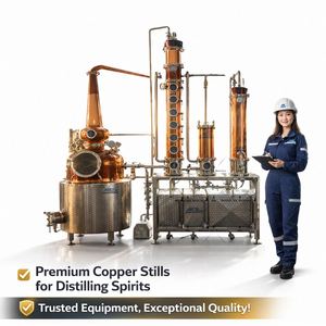 1000L <span class=keywords><strong>Absolut</strong></span> <span class=keywords><strong>Vodka</strong></span> Planta de producción Zubrowka Wodka Destilación continua Columna de reflujo Todavía Cobre Gorzalka Destilador - Product Image 3