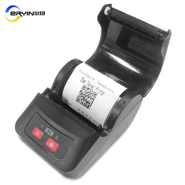 58mm Mini Portable Bluetooth Bt Wireless Thermal Printer 2 Inch Barcode Mini Printer Thermal Printer