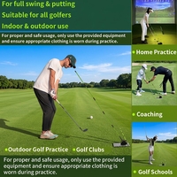 Kit Correcteur de Swing de Golf Direct Usine avec Bâton Pliant en 5 Sections, Entraîneur de Swing de Golf en Métal Robuste, Aide à l'Entraînement de Golf Multi-Scènes
