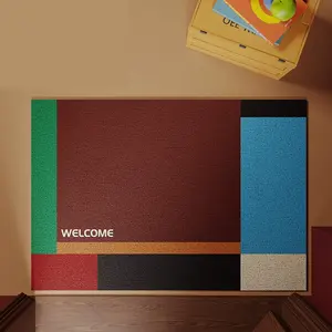 Высококачественный коврик в американском стиле, настраиваемый коврик для ног, нескользящий коврик для ног, шелковая петля, моющийся дизайн, скребковый полипропилен, промышленный - Product Image 4