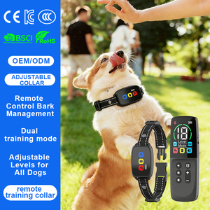 QCool Intelligent Wireless <strong>Remote</strong> Control Smart Adjustable Waterproof Rechargeable Multi Level <strong>Training</strong> System OEM Pet <strong>Collars</strong> - Product Image 1