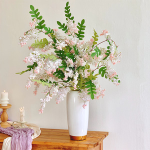 Fleur artificielle Qingyu Chronicle, branche unique, soie, toucher naturel, décoration de mariage et de maison - Product Image 2