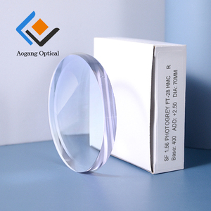 1,56 Lentes ópticas de parte superior plana fotocromáticas semiacabadas SF <span class=keywords><strong>Bifocal</strong></span> Photogrey FT-28 Fabricación de lentes de Anteojos - Product Image 1