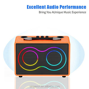 ลำโพงคาราโอเกะพกพาขนาดเล็ก M4411 จัดส่งรวดเร็ว พร้อมไมโครโฟนในตัว ลำโพงไร้สายสำหรับคาราโอเกะที่บ้าน - Product Image 2