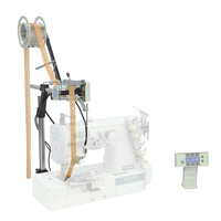 Alimentateur de ruban élastique motorisé 70 mm avec dispositif de dosage supérieur pour la couture domestique, construction en alliage d'aluminium et plastique