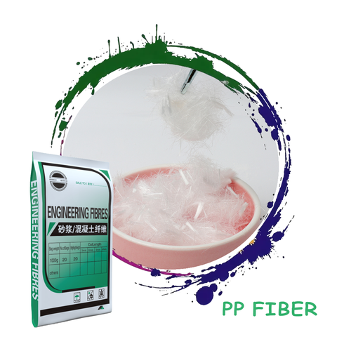 High-Performance Anti-Crack High Tensile PP Fiber for Construction Easy Mix Concrete Admixtures Mortar Admixtures Factory Price
