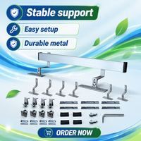 Kit de fixation de panneaux solaires Levin Power pour toits métalliques à pente standard, toits en tuiles ou en bardeaux à pente inclinée ou plate