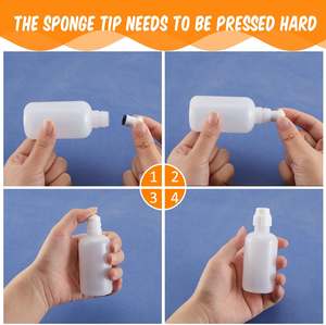 Flacone Pennarello Per Vernice Handy Art, Flaconi Tamponatori Bianco e Nero Ricaricabili, <span class=keywords><strong>Pennarelli</strong></span> Per Graffiti, Mop Con Punta in Spugna, Flacone Vuoto Spremibile Dauber - Product Image 2