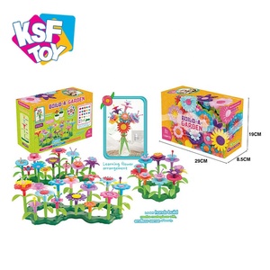 Desarrollo de <span class=keywords><strong>la</strong></span> inteligencia juguete de bricolaje 109pcs jardín mundo <span class=keywords><strong>bloques</strong></span> de construcción conjunto de flores para niños - Product Image 4