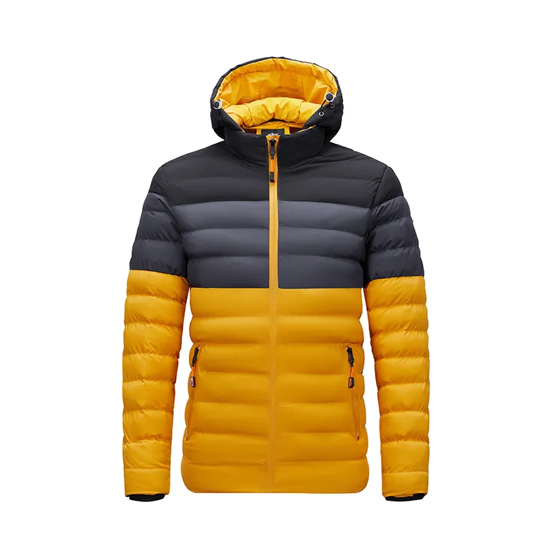 Men's Slim Fit Winter Coat with Soft and Breathable Polyester Lining Colorful Casual Outerwear Puffer Duffle Coat