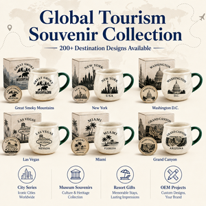 Tasse souvenir en céramique du Parc National des Grandes Montagnes Fumées d'Amérique, fabricant, usine, personnalisation OEM ODM - Product Image 5