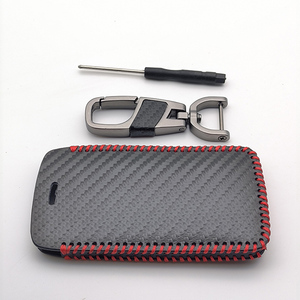 Accessoires de couverture de clé de voiture en cuir pour Renault Captur Koleos Kadjar Arkana Megane Dacia Duster Sandero <span class=keywords><strong>Stepway</strong></span> étuis à télécommande - Product Image 5