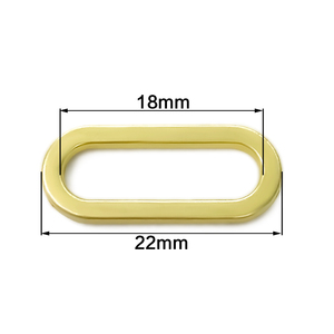 Zinc Alloy Gold Oval Adjuster <strong>Ablong</strong> Adjuster Ring Adjuster for Bra Accessories - Product Image 1