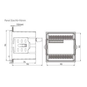 PD194Z-9HYE Drei Phase 96x96 Multifunktions RS485 Modbus TCP IP-Leistungs messer <span class=keywords><strong>IoT</strong></span> - Product Image 4