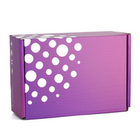 Boîte d'emballage populaire en carton ondulé, colorée, unique, écologique, belle, durable, personnalisée et imprimée