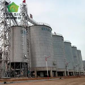 High Quality Husbandry Flat Bottom Grain Steel Silo For Corn Farm