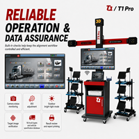 Mesin Perata Ban Truk & Bus, Alat Perata Ban 3D dengan Pengukuran Multi-Axle, Garis Tengah Chassis & Kamera HD USB 3.0