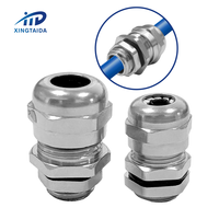 Presse-étoupes miniatures en laiton étanches IP68 M12*1.5 pour câbles de 3-6.5mm, connecteur métallique pour boîtier de commande électrique