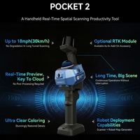 Scanner LiDAR 3D portable SLAM de poche MANIFOLD TECH Pocket 2, 512 Go, haute précision, pour la cartographie et les relevés