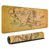 Alfombrilla de Ratón Enrollable Lavable de Goma Natural Antideslizante con Mapa del Mundo de 90x40cm, Tamaño XXL, para Videojuegos, Oficina y Hogar, Venta al Por Mayor