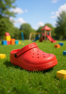 Zoccoli per Bambini Taglia 21 Rossi con Tomaia in Plastica e Suola in EVA, Modello Slip-On con Punta Rotonda, Stile Sportivo per Tutte le Stagioni - Product Image 2