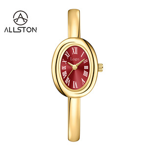 Montre Femme Élégante et Tendance 2026, Boîtier en Alliage Doré, Petit Cadran Ovale, Chiffres Romains, Étanche - Product Image 3