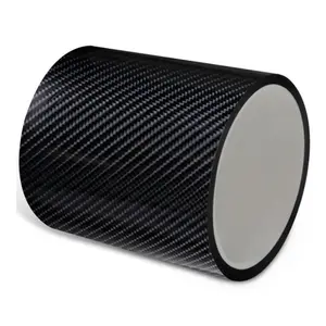 Hot selling 5D carbon fiber anti scratch car door sill plate cover protector sticker