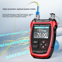 Medidor de Potencia Óptica Jingming NF-917, 10 Longitudes de Onda, Detección de Luz Roja, Probador de Cables de Red, Todo en Uno, Alta Precisión
