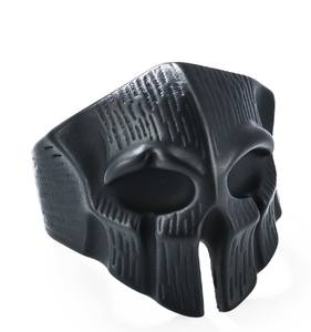 <span class=keywords><strong>Anillo</strong></span> de acero inoxidable para hombre hecho en fábrica de Yiwu, chapado en oro de 18 quilates, Calavera Spartan Warrior, moda Vintage, diseño de Hip Hop negro para hombres - Product Image 6