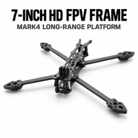 Drone FPV Tianqiong MARK4 HD 7 pouces, châssis en fibre de carbone, support de caméra numérique VTX, bras renforcés, kit de cadre de quadricoptère DIY CE